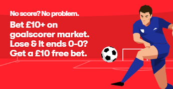 10Bet Goalless free bet