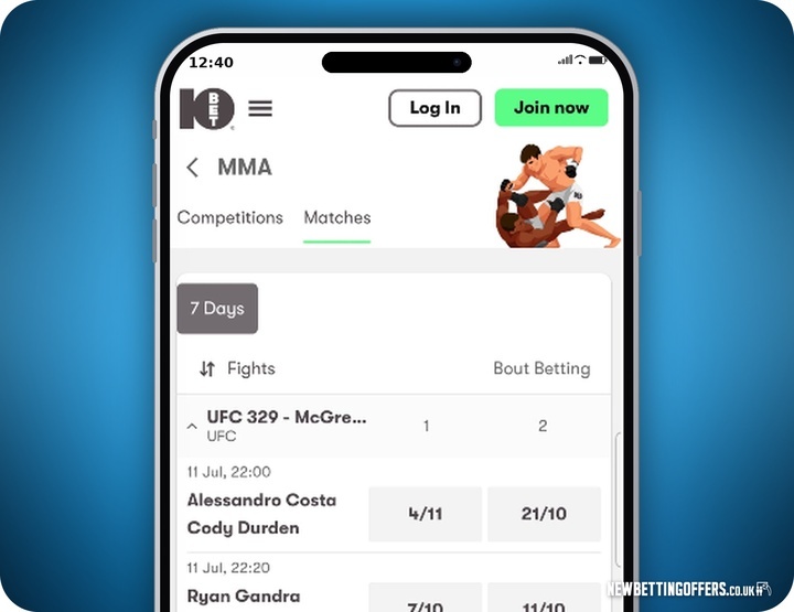 10Bet MMA Betting