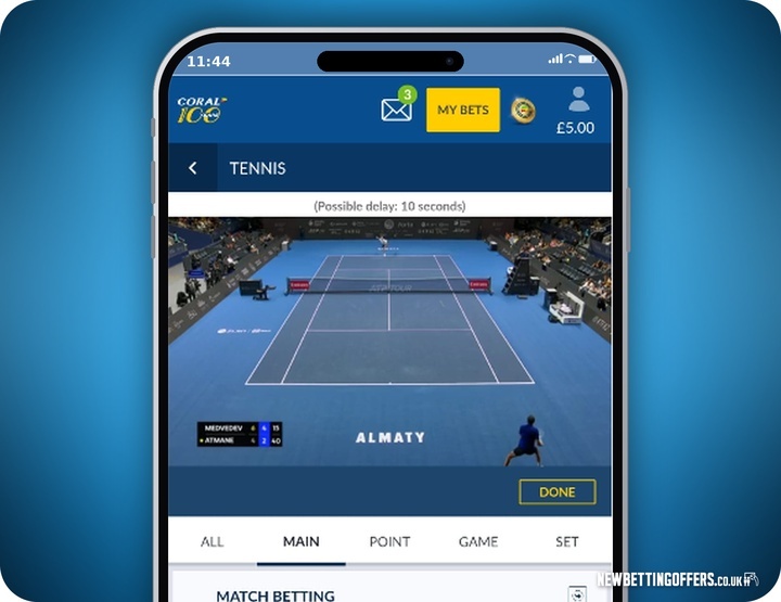 Coral Bet Live Streaming