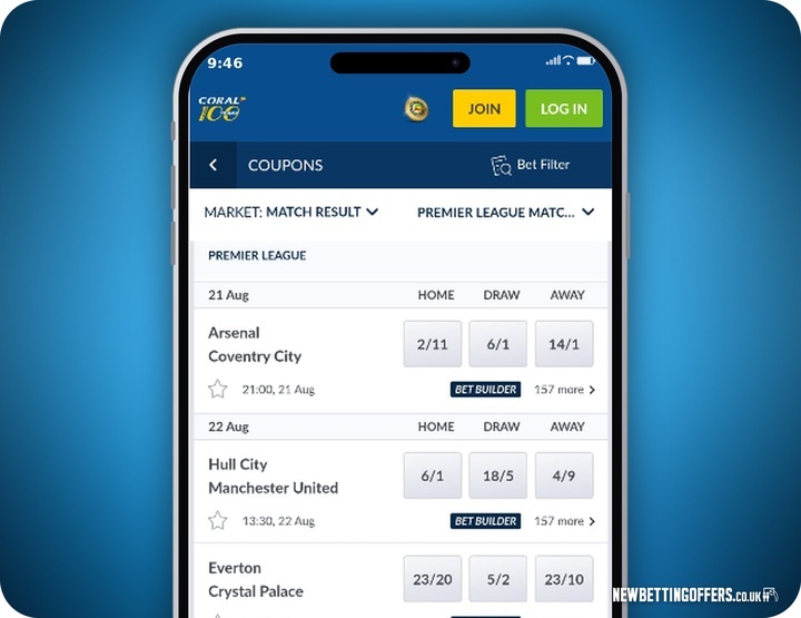 Coral Football Betting