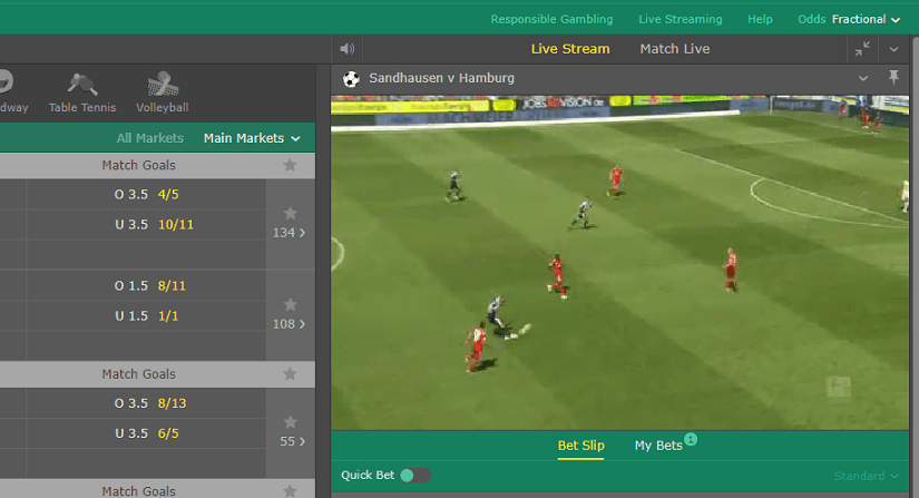 Live betting Streaming