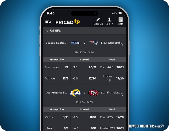 PricedUp Bet Sports Betting