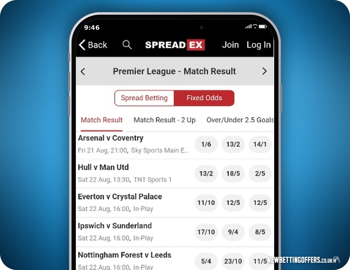 Spreadex Football Betting