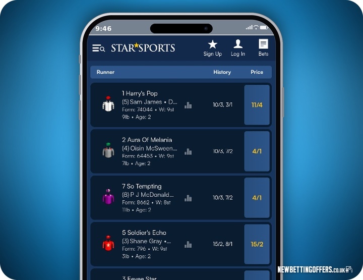 StarSports Racing Betting