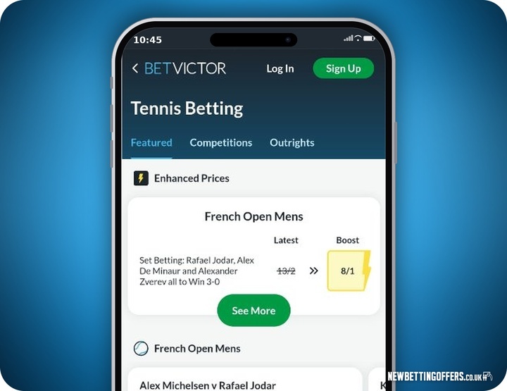 Betvictor Tennis Betting