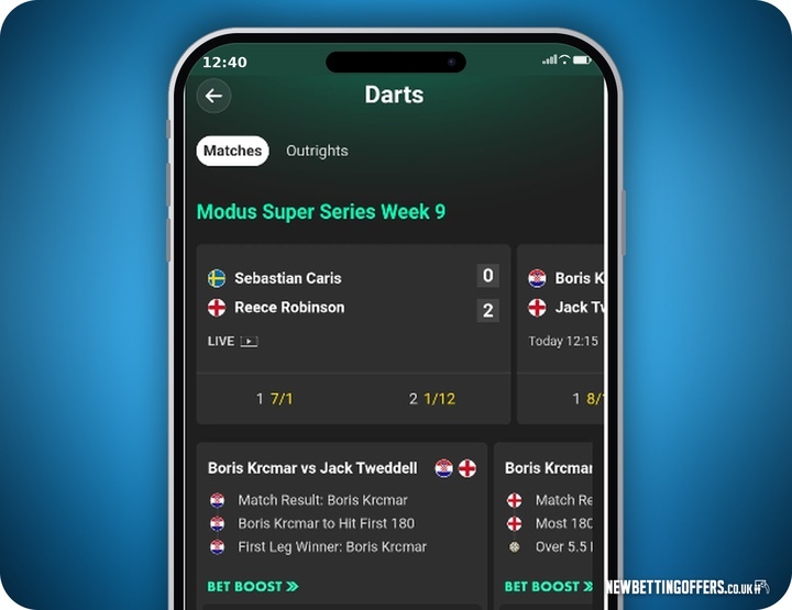 bet365 Darts Betting