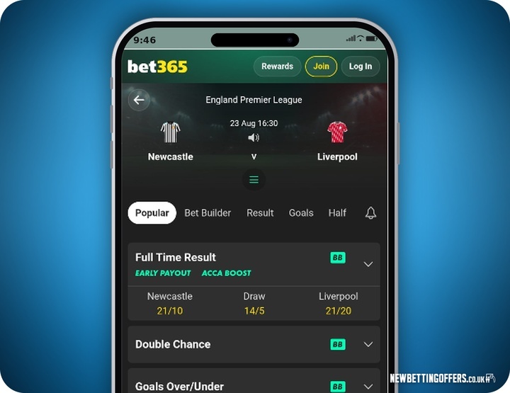 bet365 Football Betting