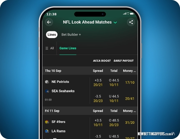 bet365 NFL Betting