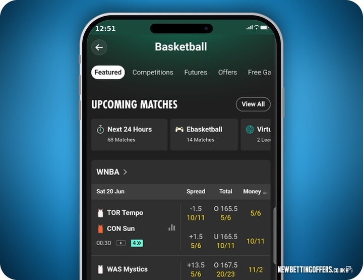 bet365 Basketball Betting