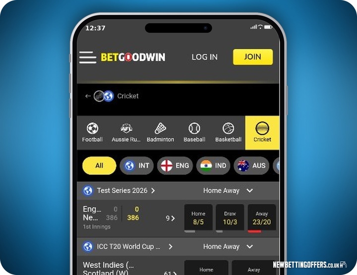 BetGoodwin Cricket Betting