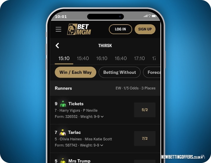 BetMGM Racing Betting