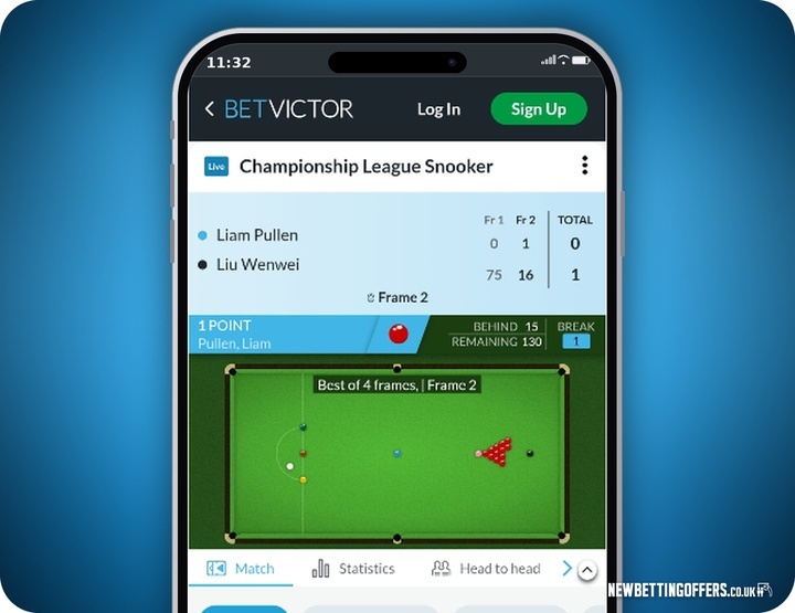 Betvictor Snooker betting