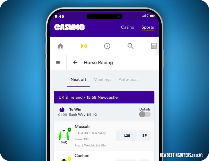 Casumo Horse Racing Betting