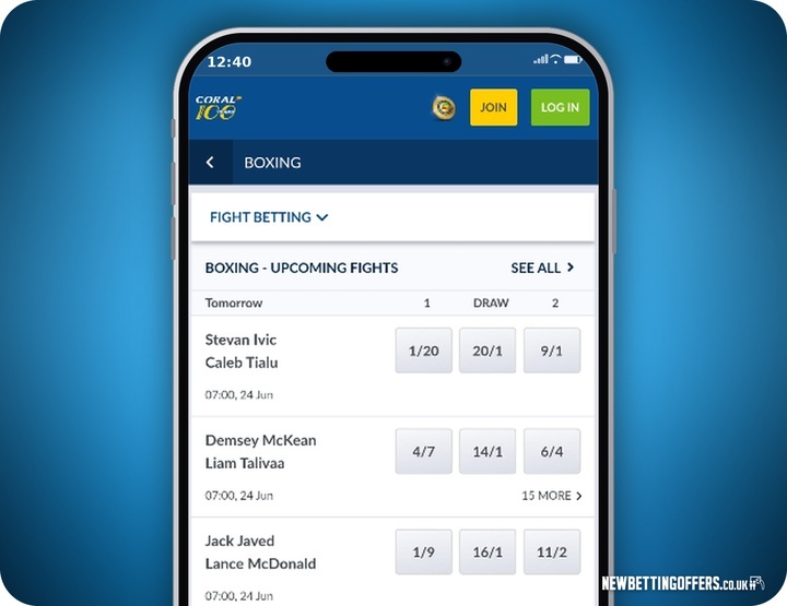 Coral Boxing Betting