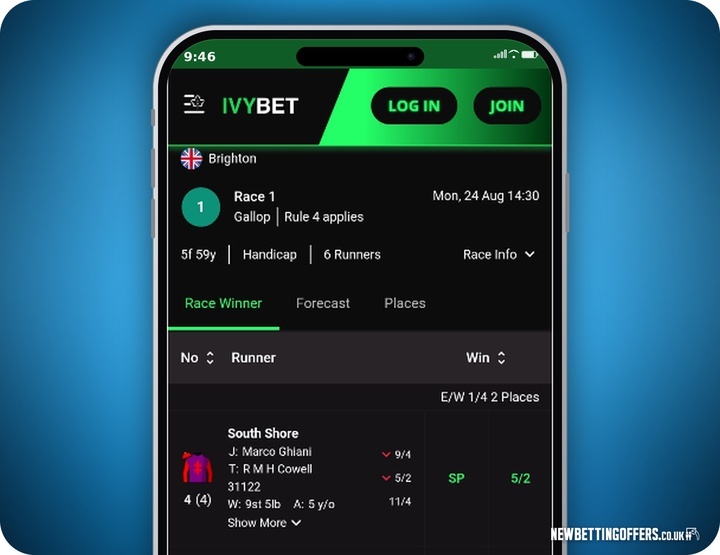 IvyBet Horse Racing Betting