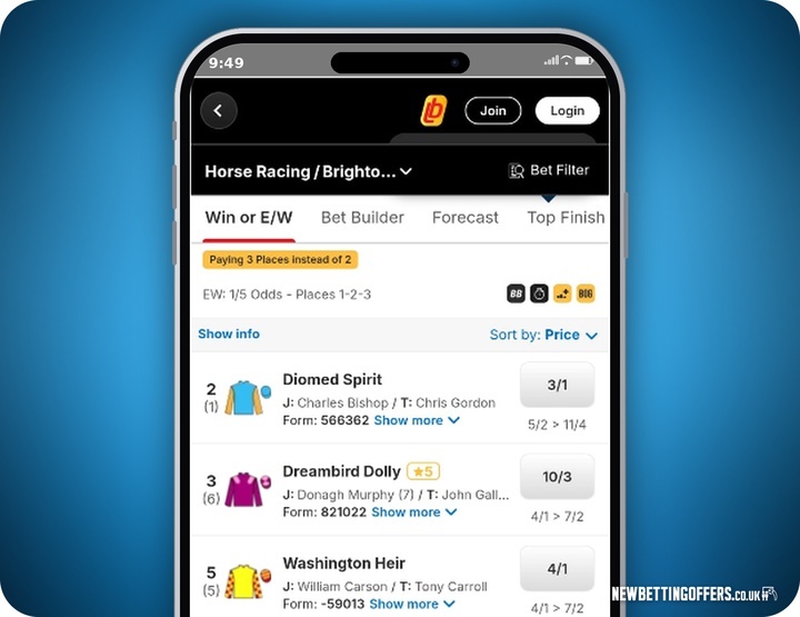 Ladbrokes Racing Betting