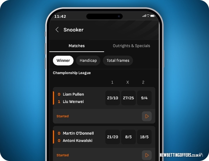 LiveScore Bet Snooker Betting