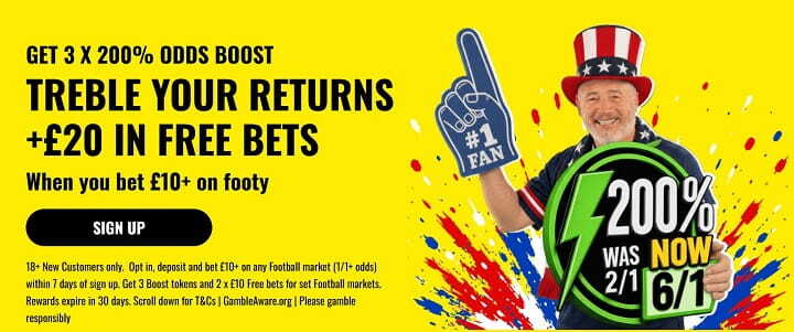 talkSPORT BET sign up offer banner